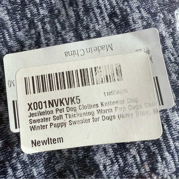 Pet Dog Clothes Knitwear Sweater Soft Thickening Warm Winter Puppy Blue Size M - Picture 6 of 6